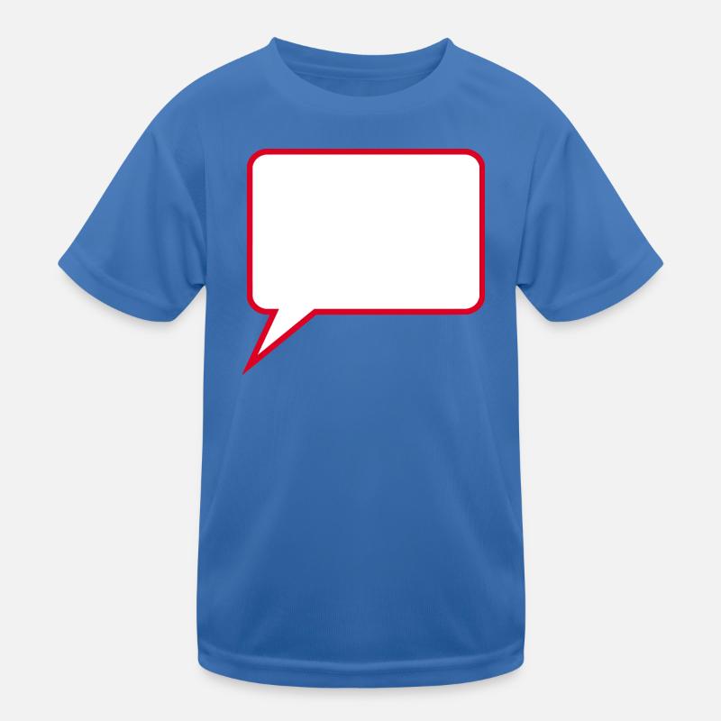 Sprechblase Comic selbst gestalten personalisieren Kinder Funktions-T-Shirt