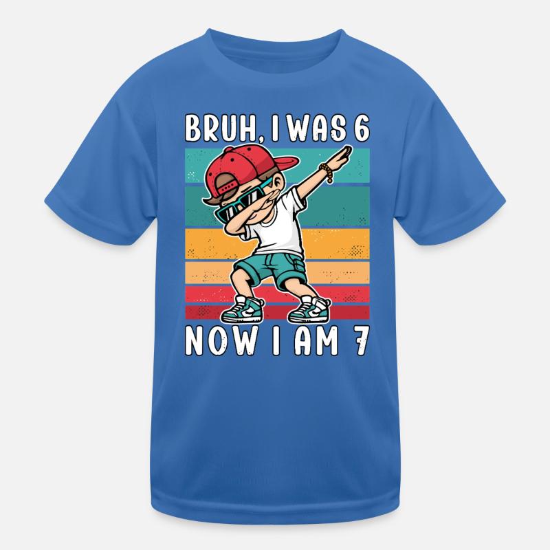7. geburtstag 67 Meme Dabbing Junge Kinder Funktions-T-Shirt