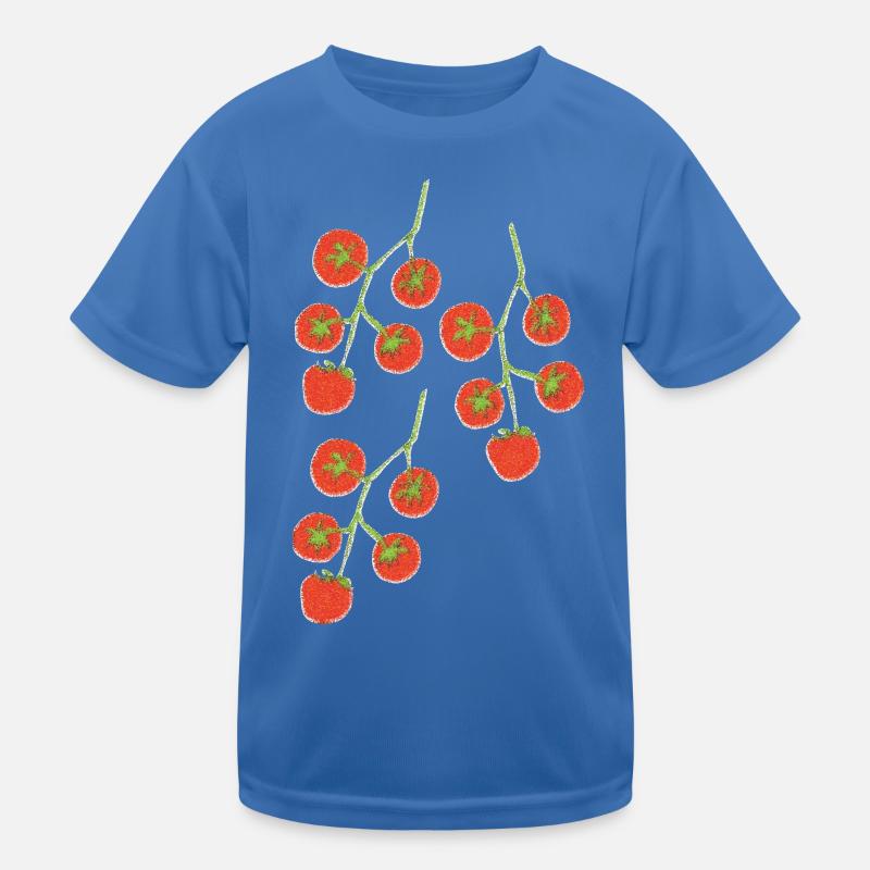 Tomato Bush Impressionism - Kids Functional T-Shirt - royal blue