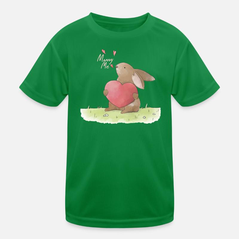 Illustration de demande en mariage : Demande en mariage T-shirt sport Enfant