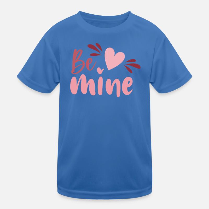 Be Mine Heart Script Kids Functional T-Shirt