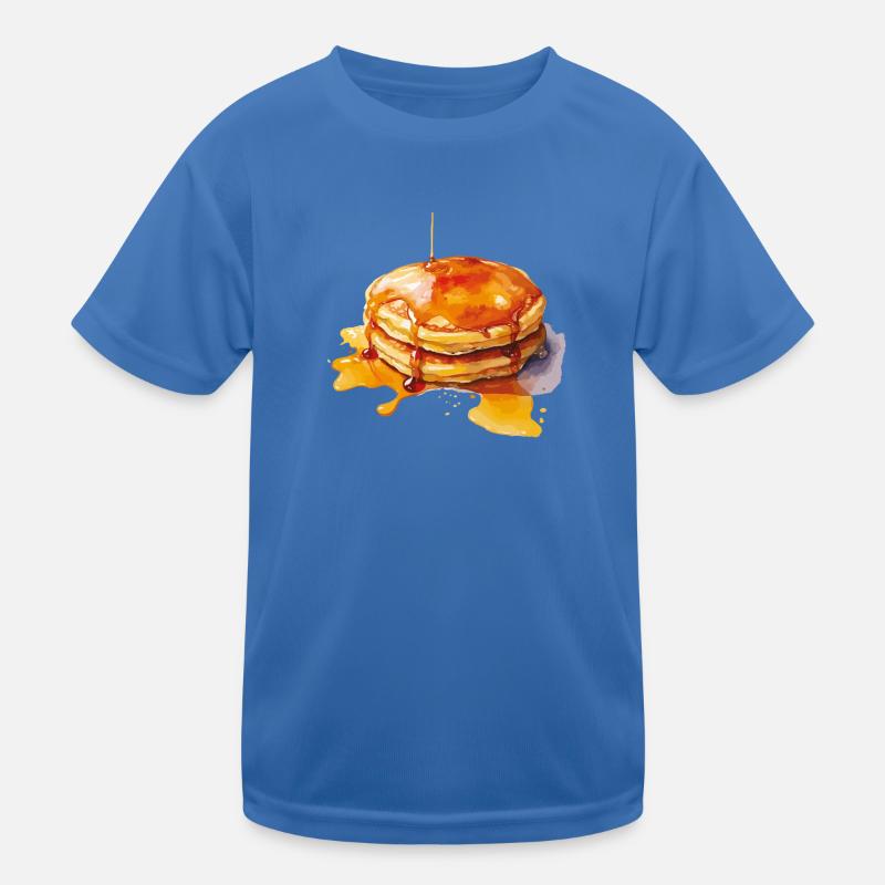 Syrup Pancake Stack Kids Functional T-Shirt