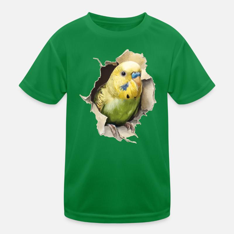Funny budgie Kids Functional T-Shirt