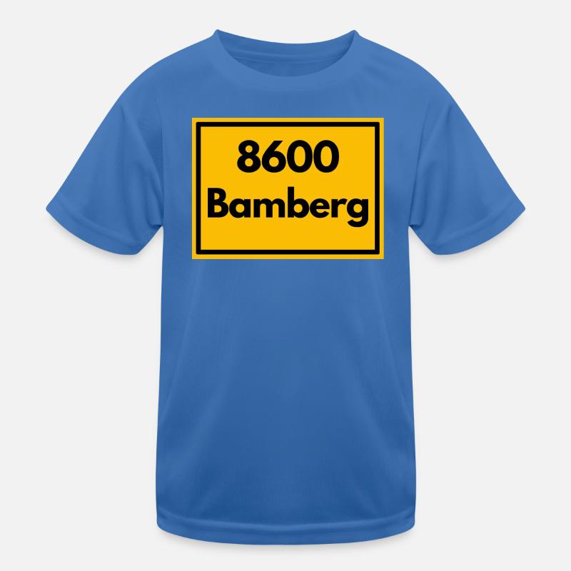 OLD POSTCODE POSTCODE RETRO 8600 BAMBERG FRANKEN Kids Functional T-Shirt