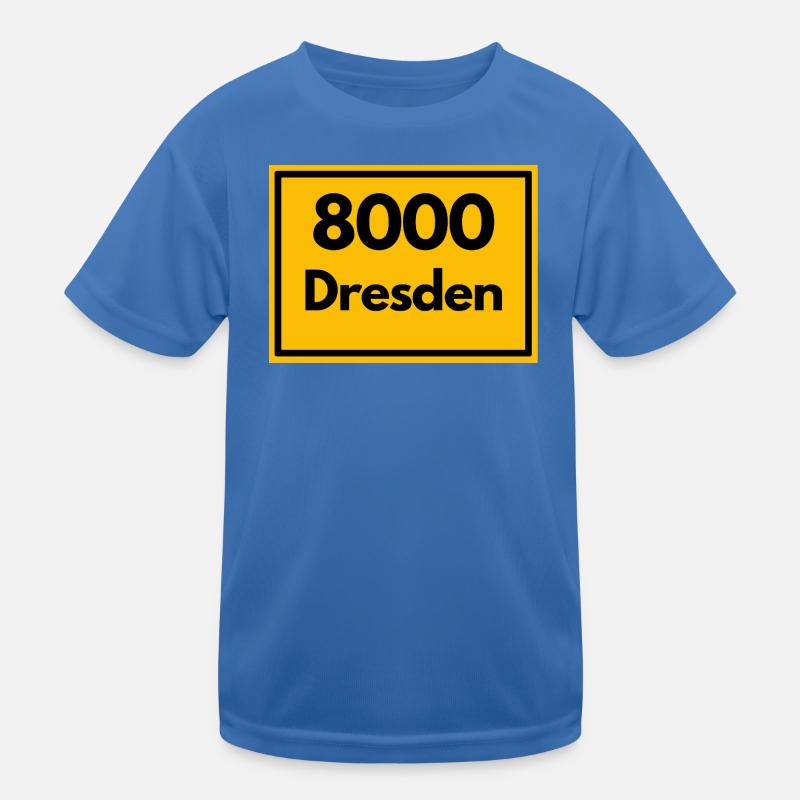 OLD POSTCODE POSTCODE RETRO 8000 DRESDEN ELBE Kids Functional T-Shirt