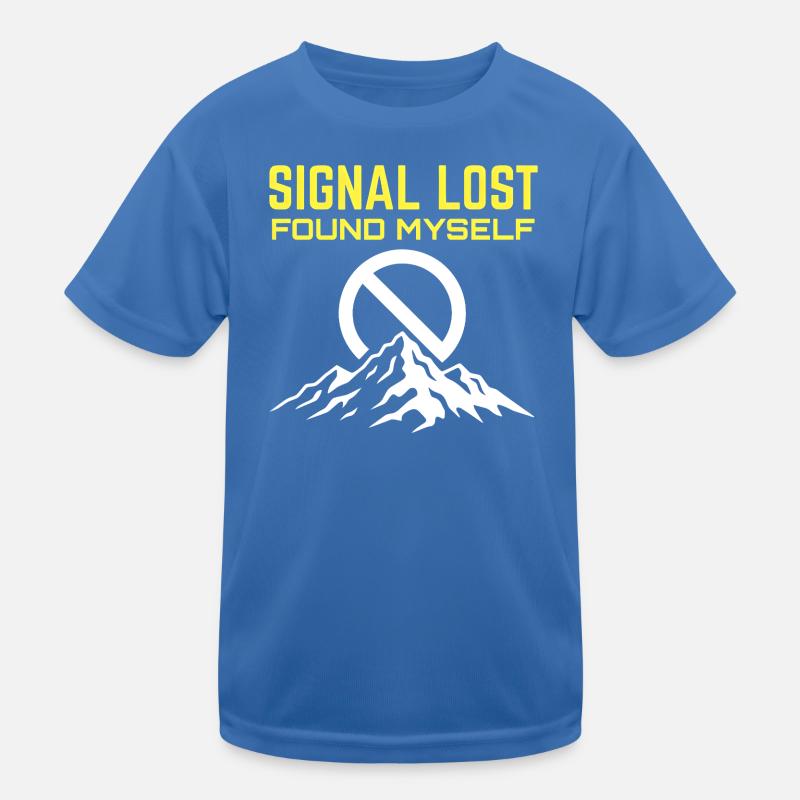Signal Lost Found MySelf Kids Functional T-Shirt