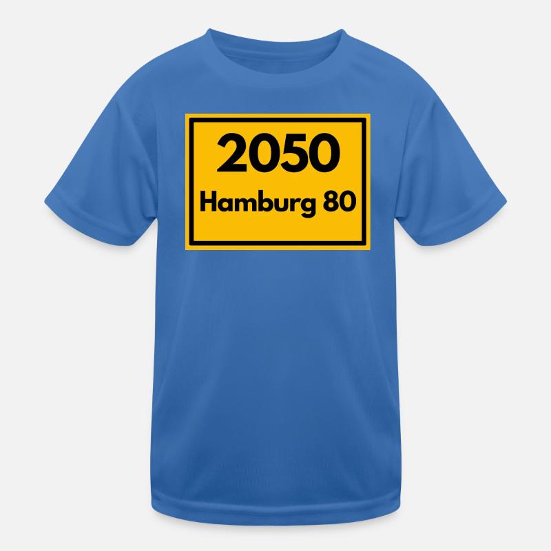 OLD POSTCODE POSTCODE RETRO 2050 HAMBURG 80 - ELBE Kids Functional T-Shirt