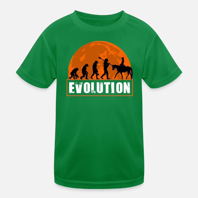 Évolution de l’art équestre de l’homme à cheval T-shirt sport Enfant