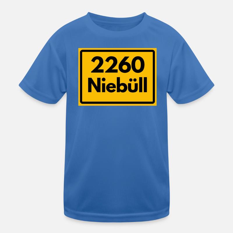 OLD POSTCODE POSTCODE RETRO 2260 NIEBÜLL – NORTH SEA - Kids Functional T-Shirt - royal blue
