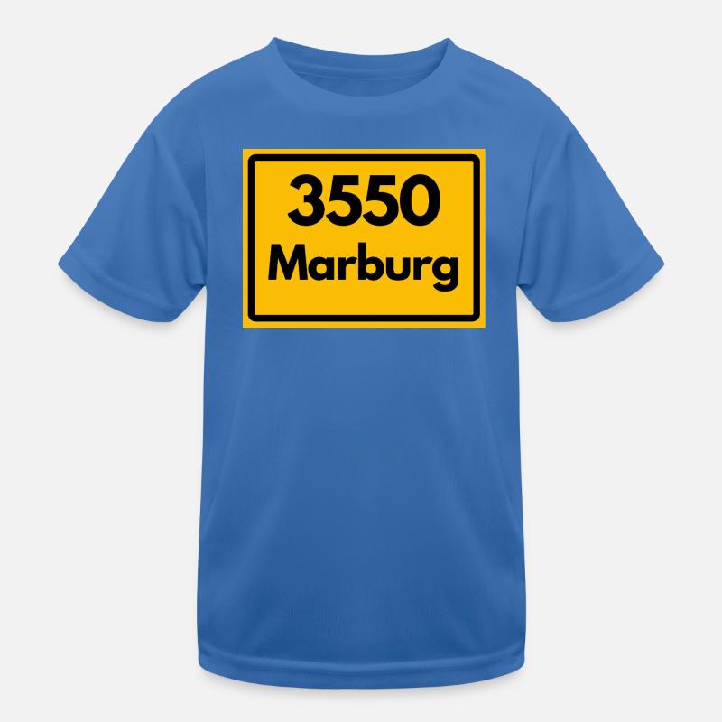 OLD POSTCODE ZIP CODE RETRO 3550 MARBURG Kids Functional T-Shirt