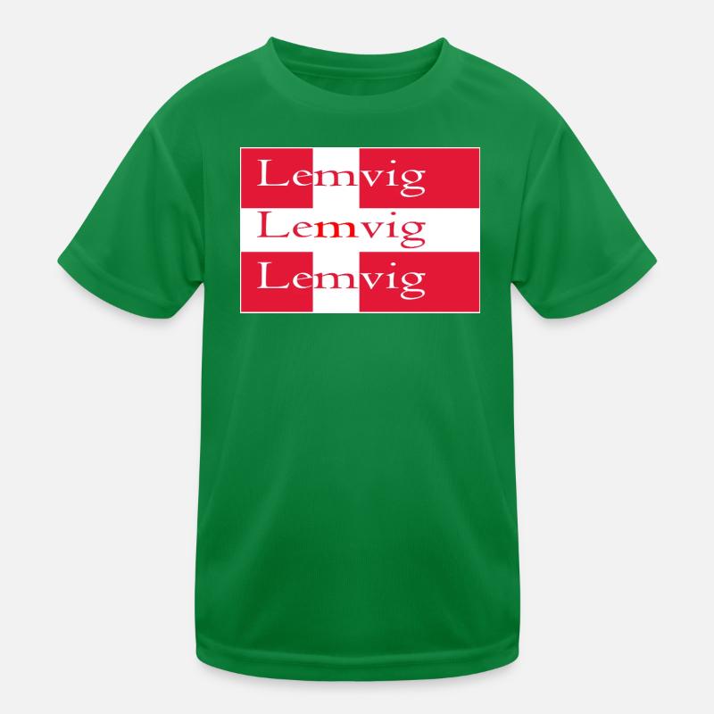 Lemvig Flag Kids Functional T-Shirt