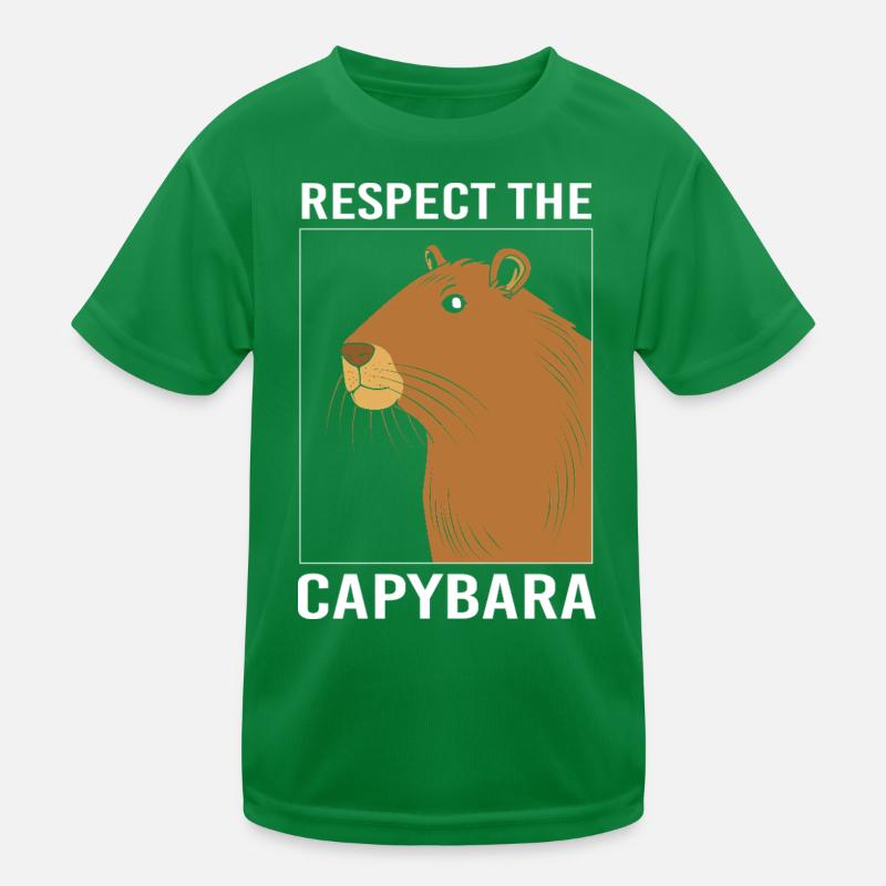 Capibara Capybara Kinder Funktions-T-Shirt
