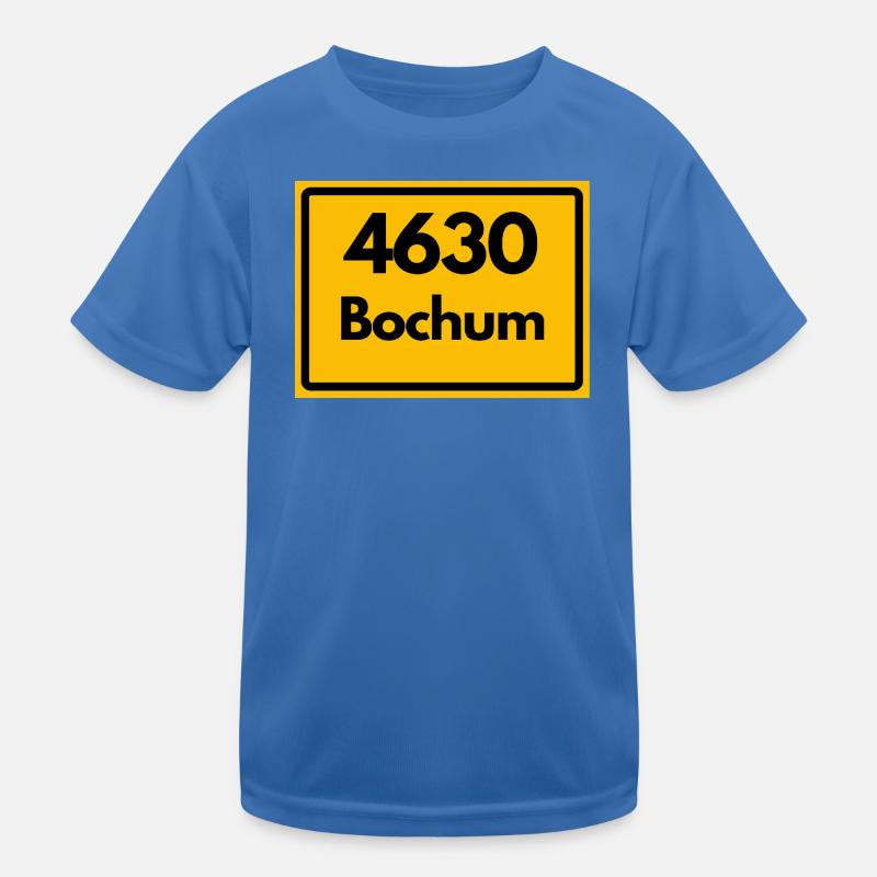 ALTE POSTLEITZAHL PLZ RETRO 4630 BOCHUM Kinder Funktions-T-Shirt