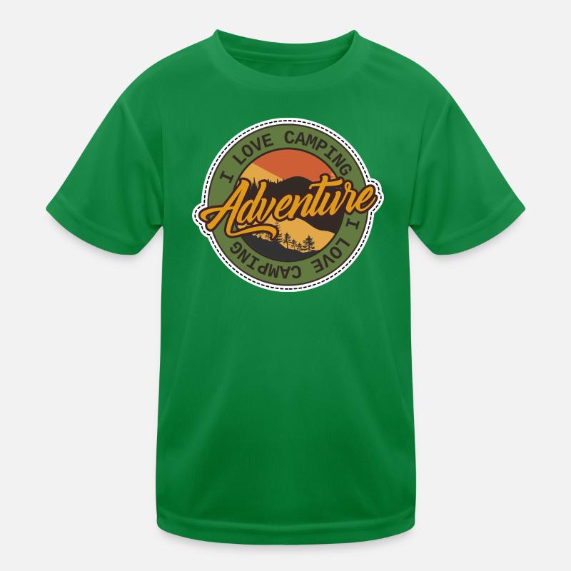 Badge de camping d’aventure T-shirt sport Enfant