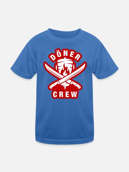 Döner Crew - Kinder Funktions-T-Shirt - Königsblau