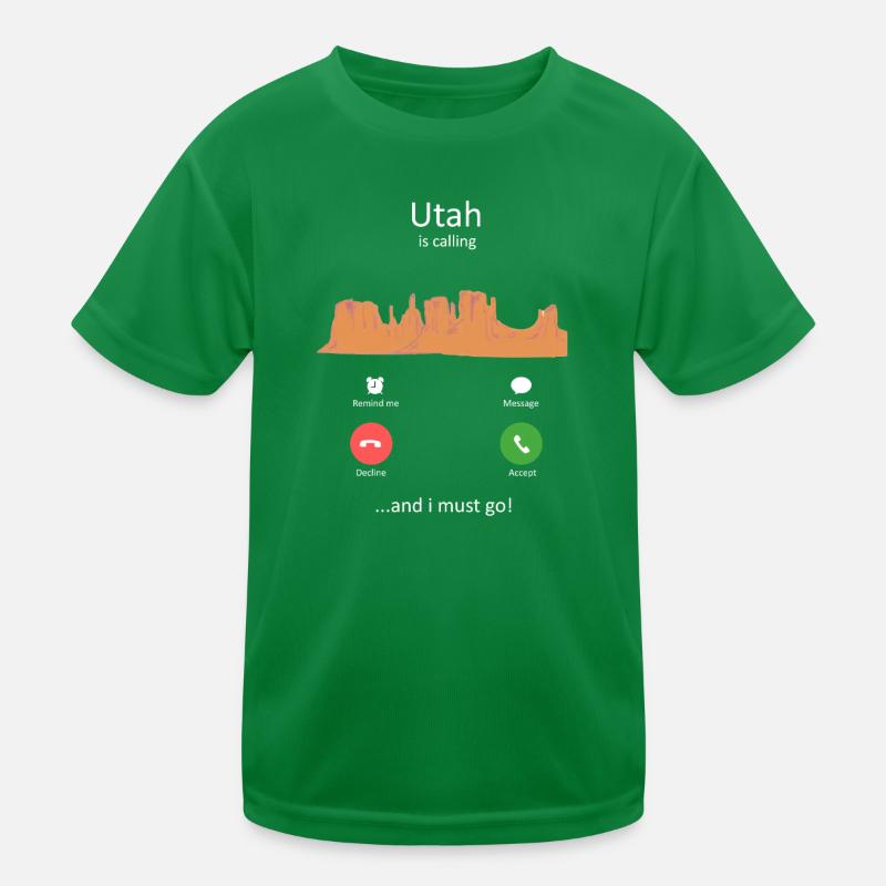 Utah Is Calling Monument Valley Adventure Kids Functional T-Shirt