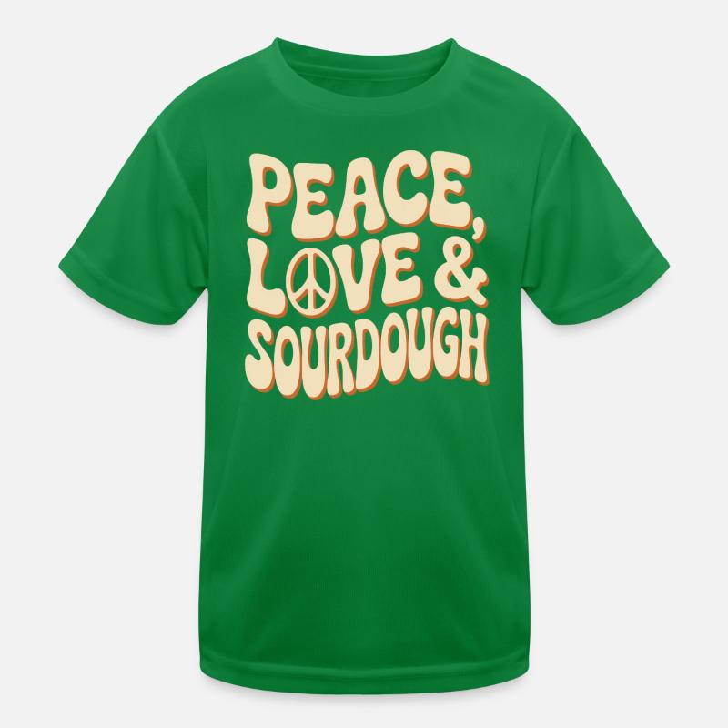 Friedensliebe Sauerteig-Tee Kinder Funktions-T-Shirt