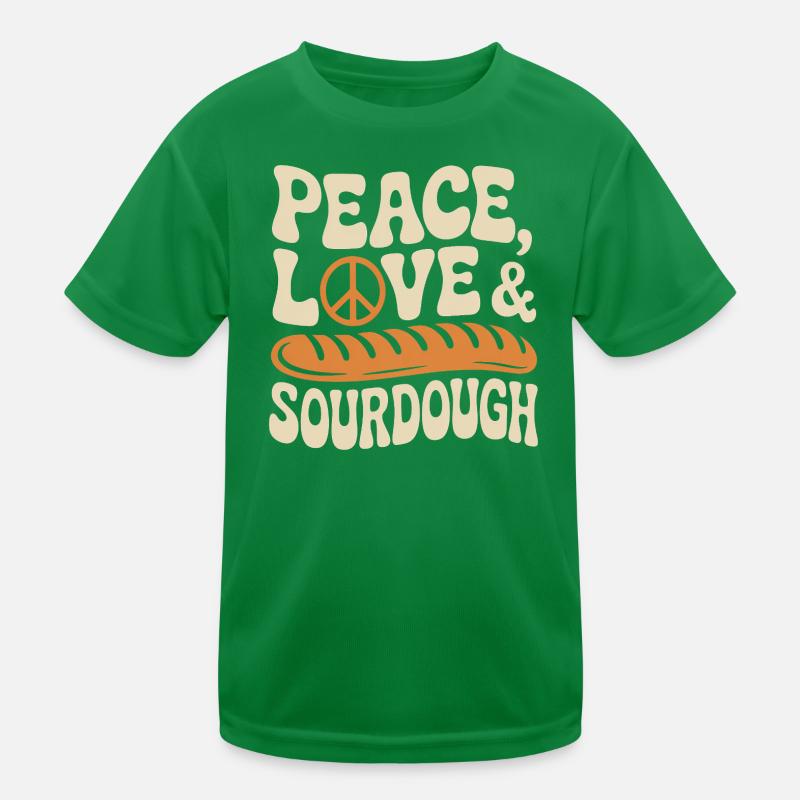 Friedensliebe Sauerteig Kinder Funktions-T-Shirt