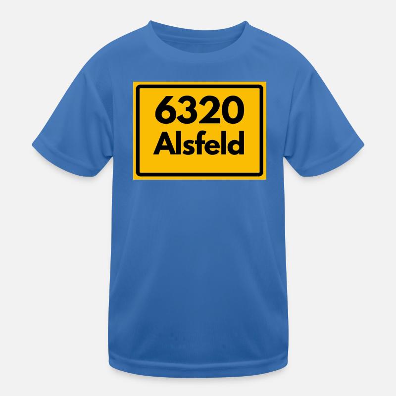 OLD POSTCODE POSTCODE RETRO 6320 ALSFELD – RATHAUS Kids Functional T-Shirt
