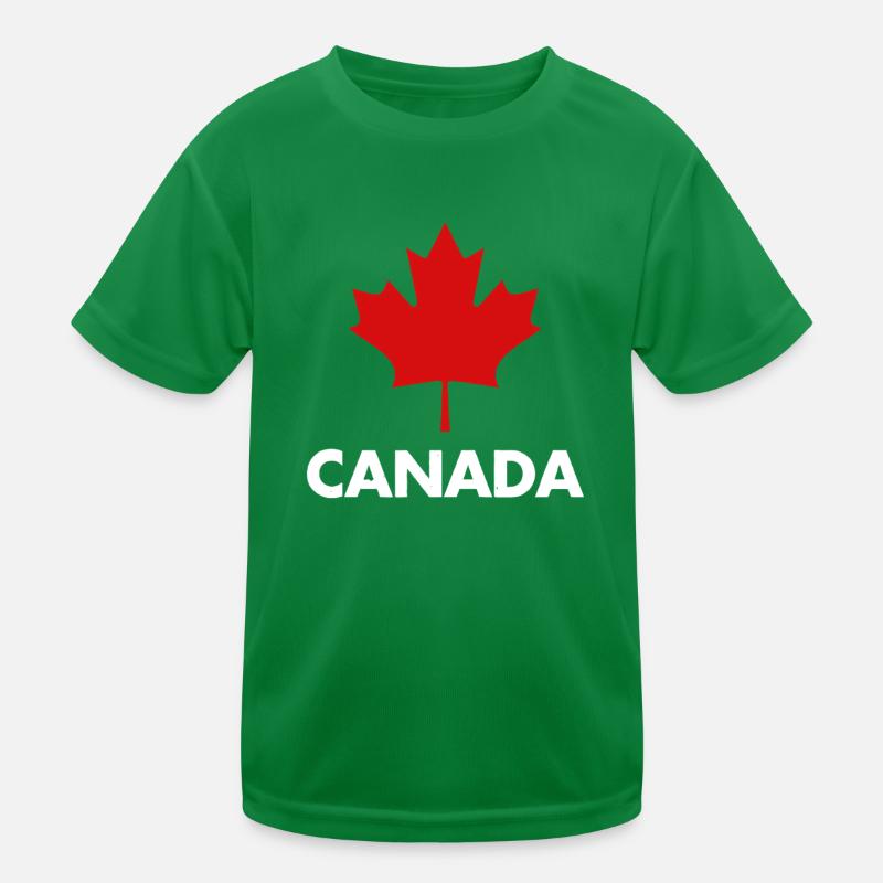 Red Maple Leaf Canada Emblem Tee Kinder Funktions-T-Shirt