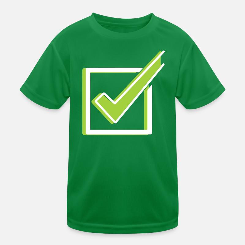 Quadrillage Häkchen Check, plan 3D T-shirt sport Enfant