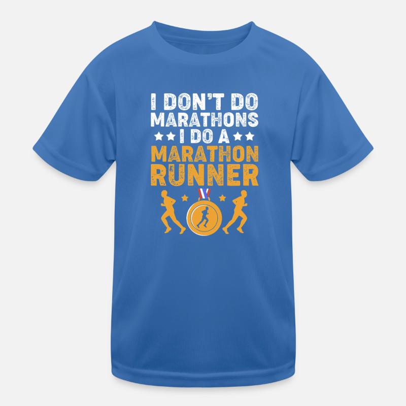 Marathonläufer Halbmarathon Marathon Kinder Funktions-T-Shirt