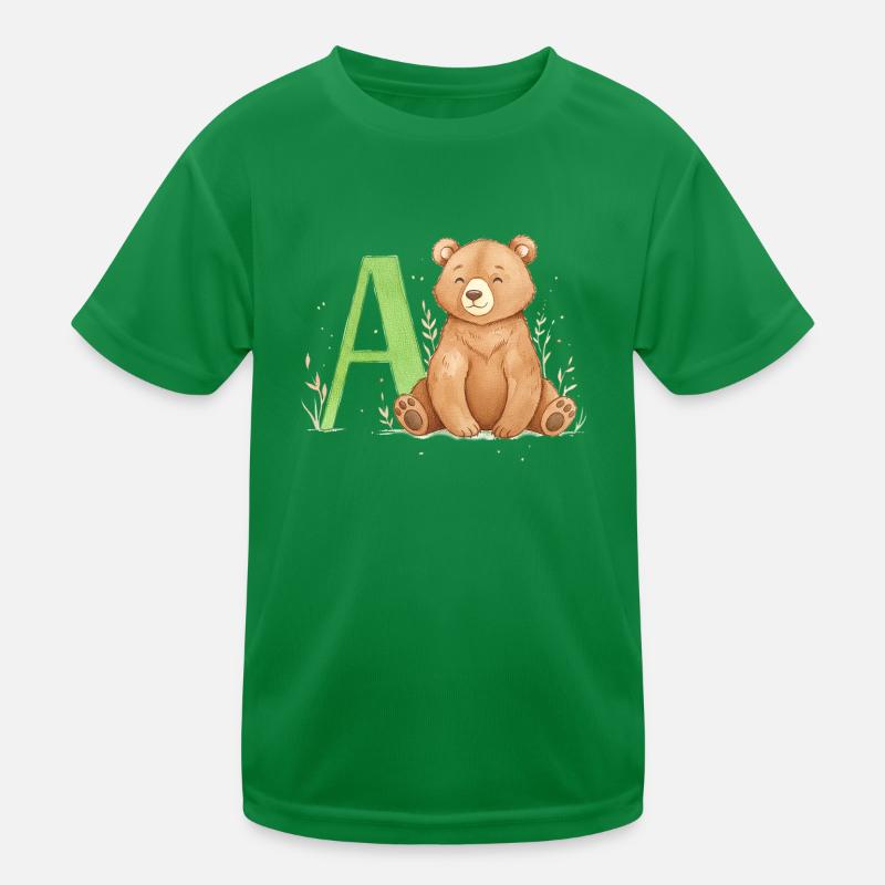 Ours alphabet avec un grand A T-shirt sport Enfant