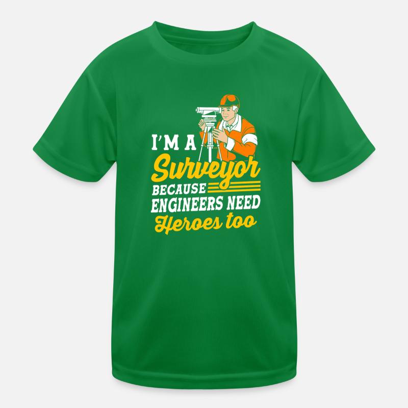 Landvermesser Kinder Funktions-T-Shirt