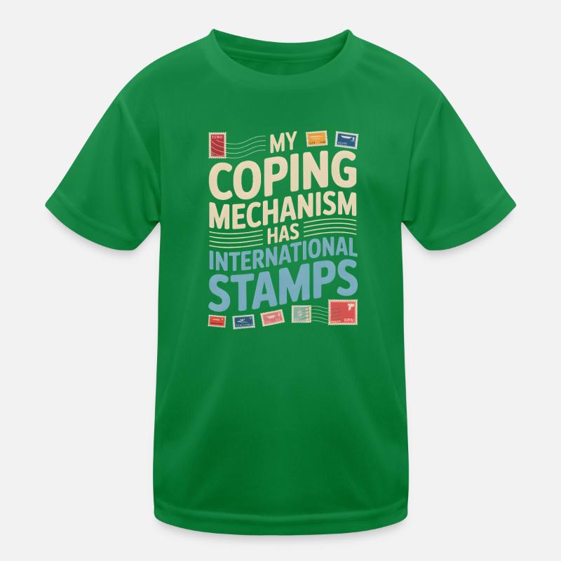 Stamps help | Postcrossing Kids Functional T-Shirt