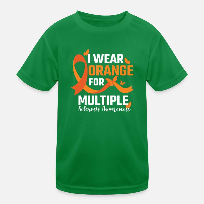 Sensibilisation à la sclérose en plaques avec le ruban orange T-shirt sport Enfant