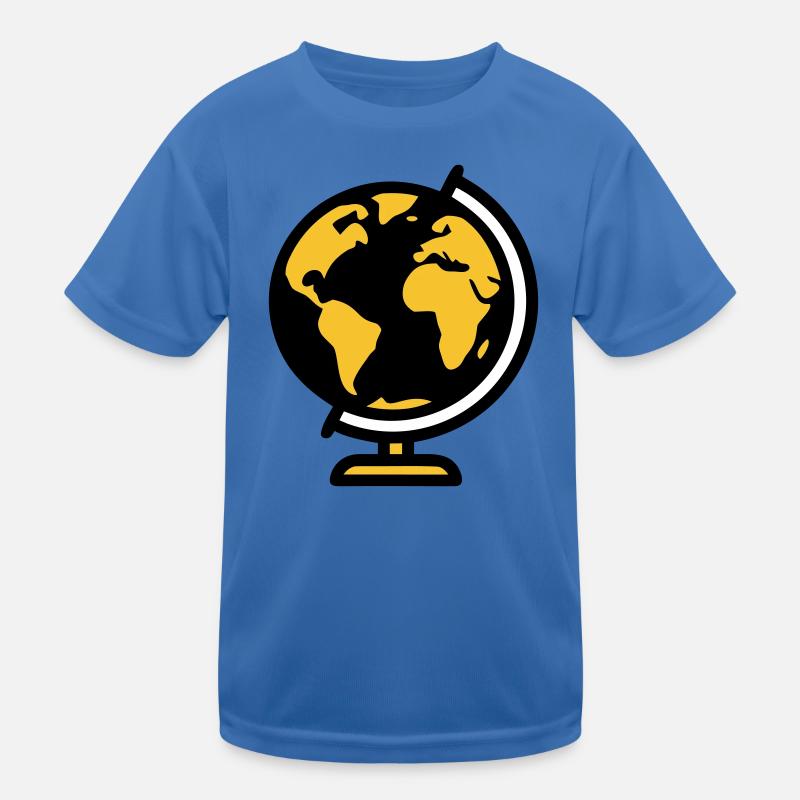 Globus Weltkugel Erde Schule Kinder Funktions-T-Shirt