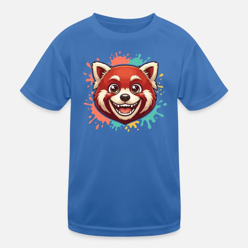 Roter Panda Spritzer Kinder Funktions-T-Shirt