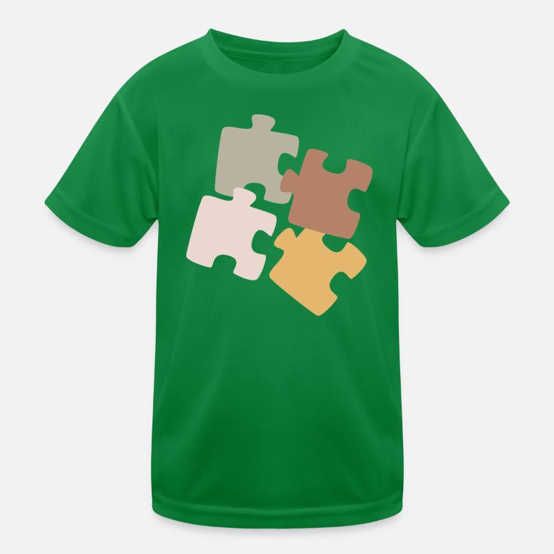 Puzzle Patchwork Vielfalt Kinder Funktions-T-Shirt