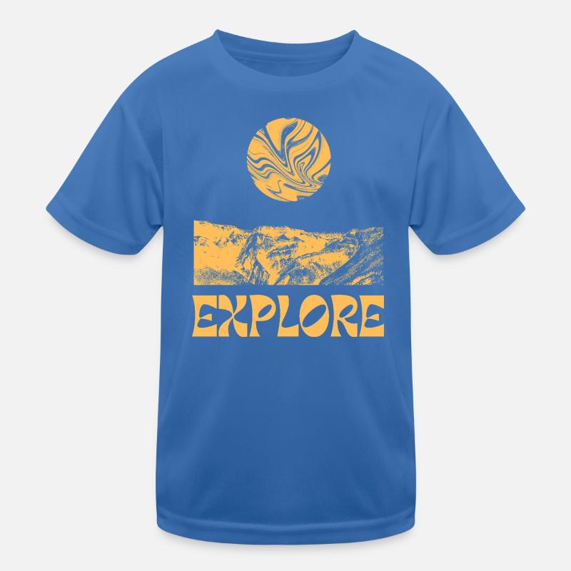 Explore Montagnes Soleil T-shirt sport Enfant