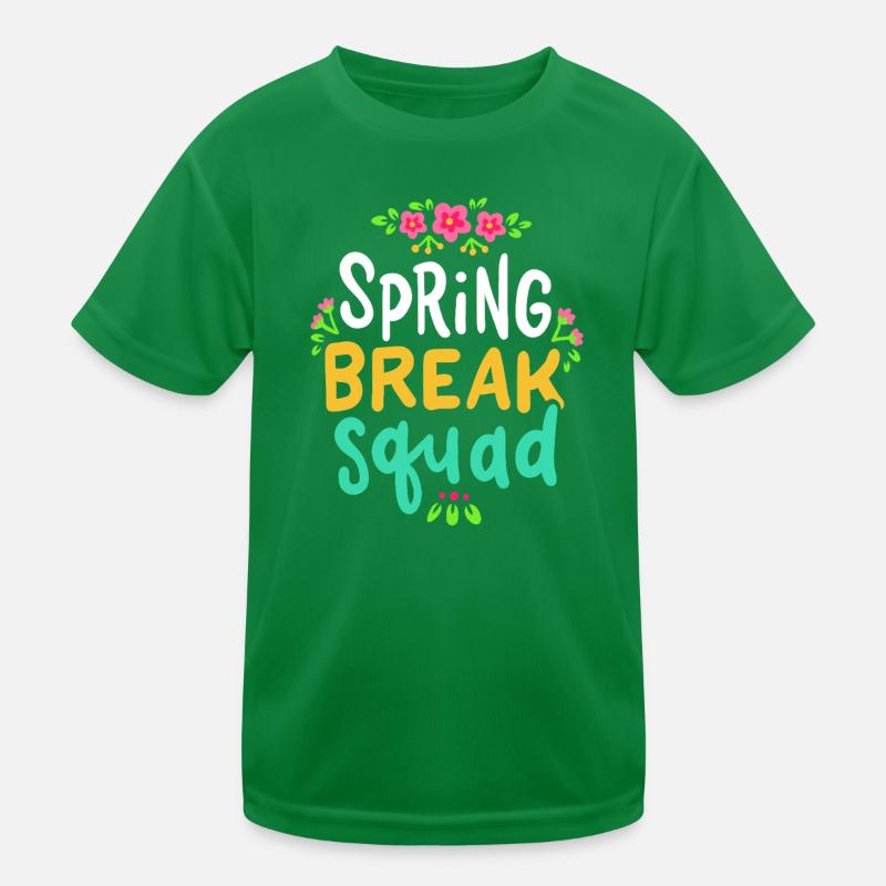 Spring Break Squad Floral Kinder Funktions-T-Shirt