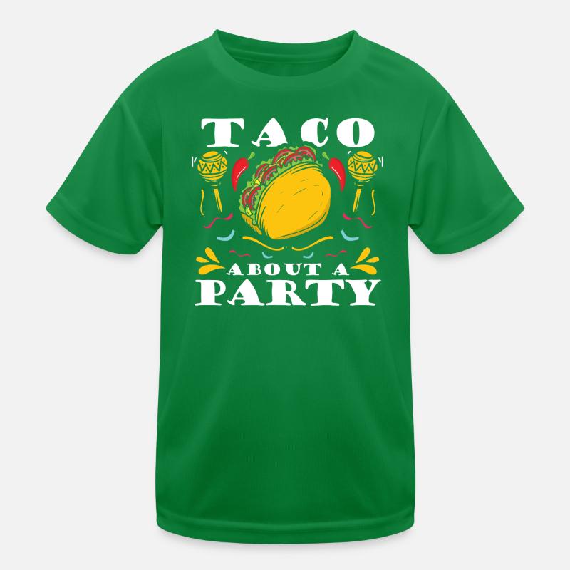 Taco About a Party Tacos Kids Functional T-Shirt
