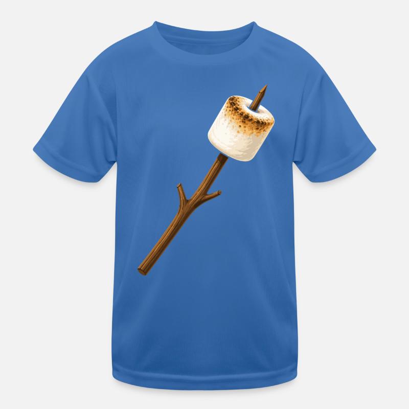 Roasted marshmallow on a stick Kids Functional T-Shirt