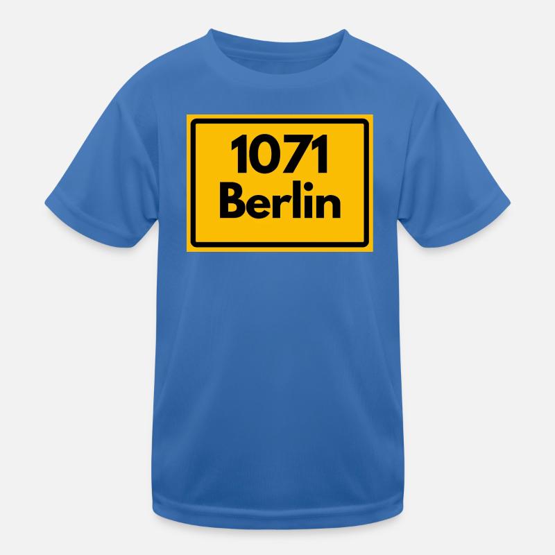 ALTE POSTLEITZAHL PLZ BERLIN 1071 BERLIN OSTALGIE Kinder Funktions-T-Shirt