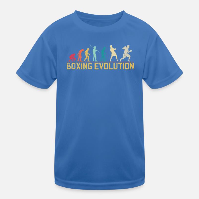 Boxen Evolution Progression Design - Kinder Funktions-T-Shirt - Königsblau