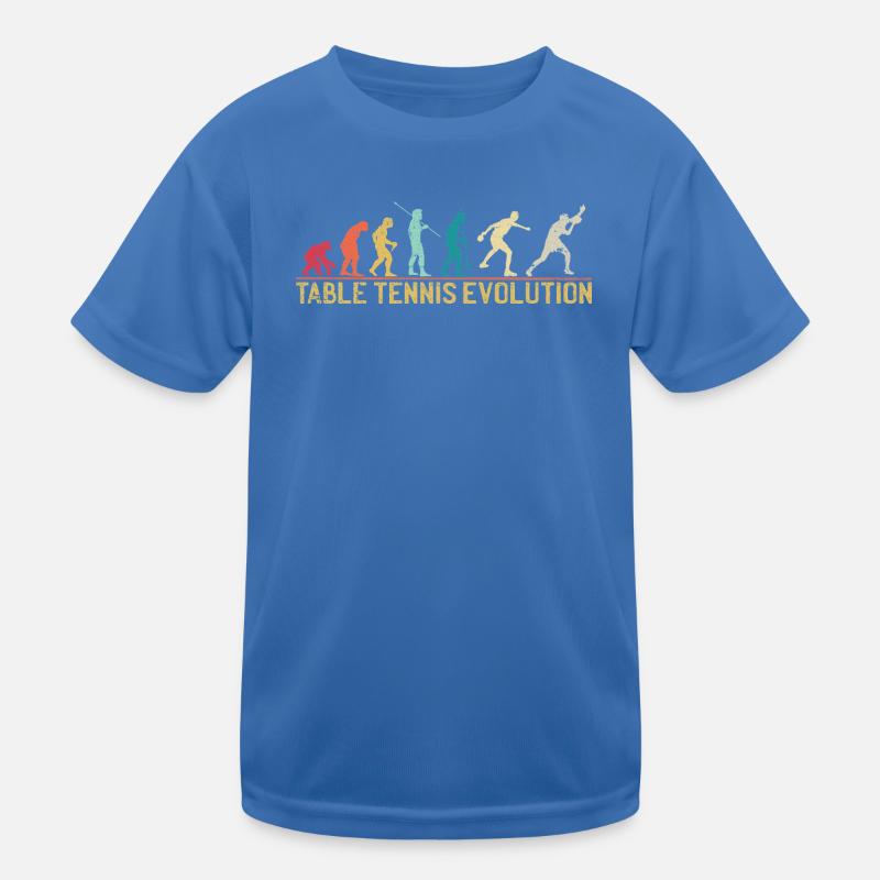 Table Tennis Evolution Progression Design T-shirt sport Enfant