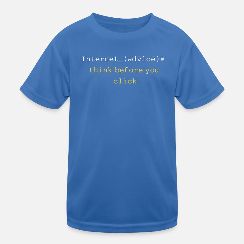 THINK BEFORE YOU CLICK Kids Functional T-Shirt