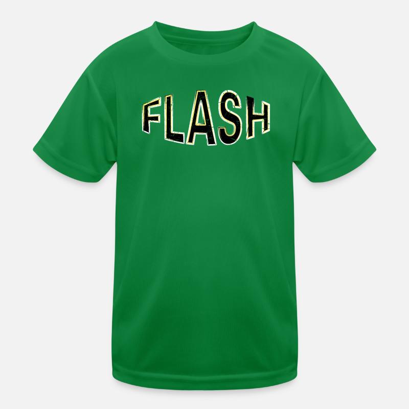 FLASH label with flashes Kids Functional T-Shirt