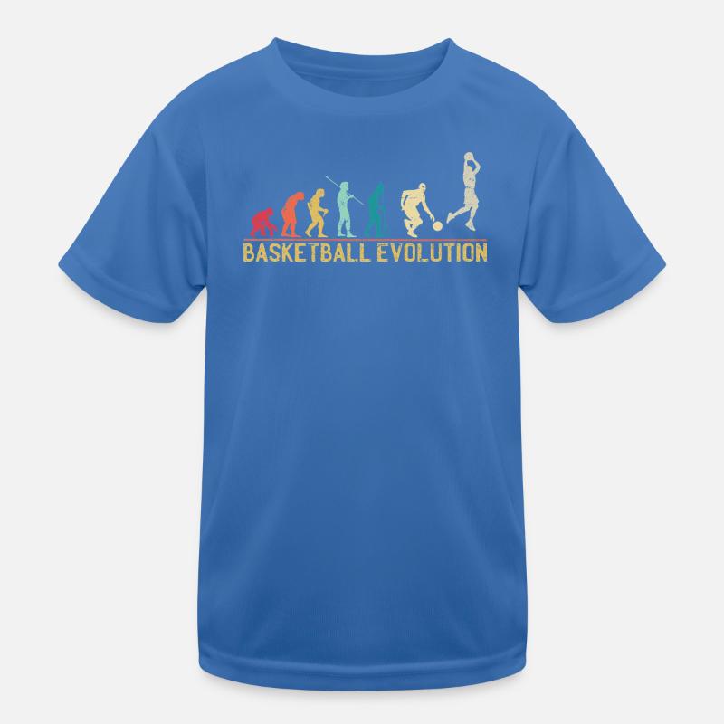 Basketball Evolution Progression Design T-shirt sport Enfant