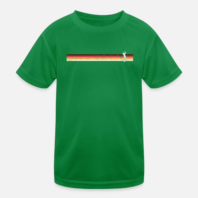 Retro Sunset Dance Silhouette Kids Functional T-Shirt