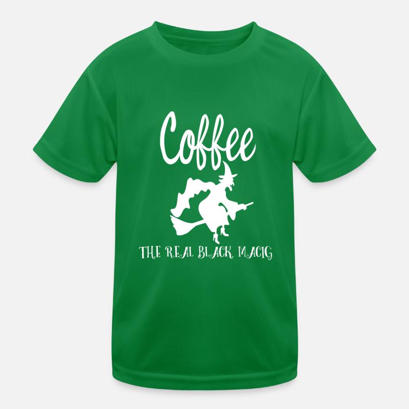 coffee the real black magic Kids Functional T-Shirt