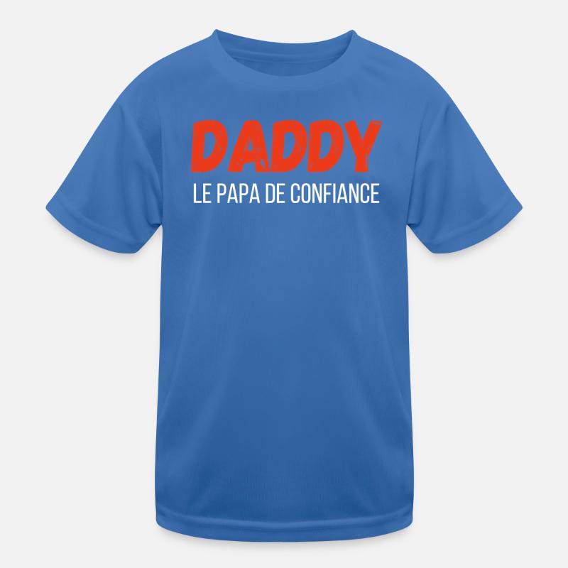 Daddy, der vertraute Papa – Geschenkidee Kinder Funktions-T-Shirt