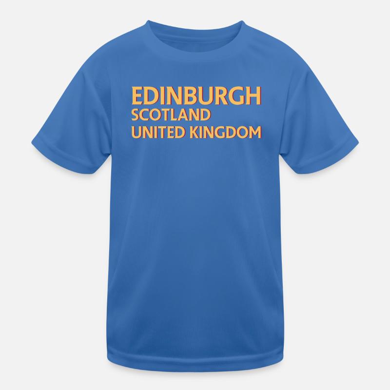Edinburgh – Scotland Textdesign Kids Functional T-Shirt
