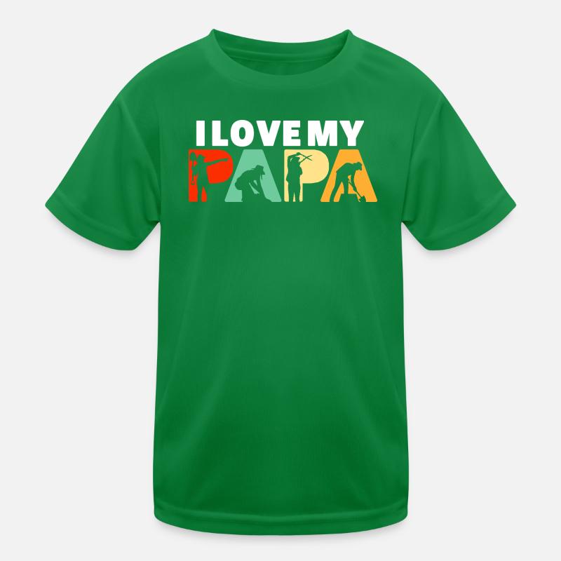 J’adore mon design de jardinier Papa Landscaping T-shirt sport Enfant