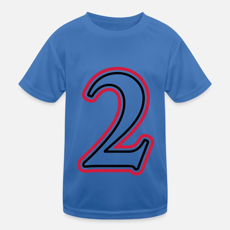 2 Number number Kids Functional T-Shirt