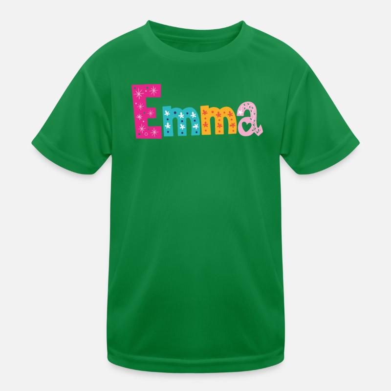 Personalized Emma Name Kids Functional T-Shirt